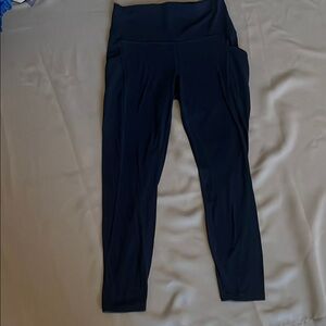Women's Navy Blue High-Waisted Leggings